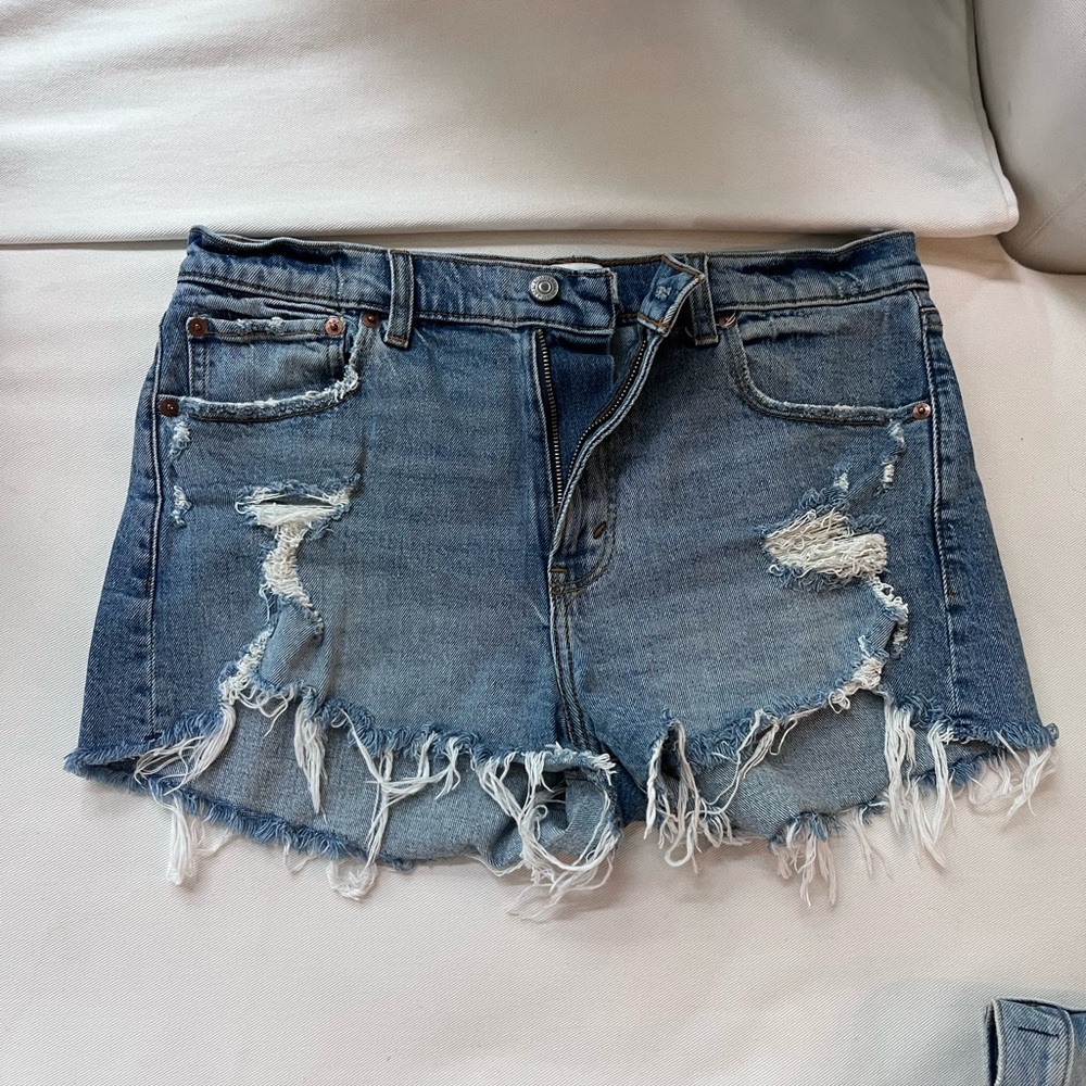 Abercrombie & Fitch Blue Mini Skirt Casual Night Out
